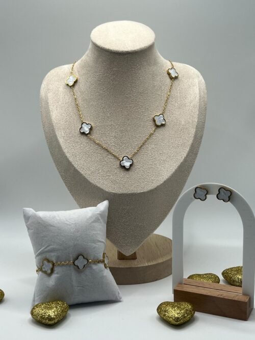 Set clover blanco
